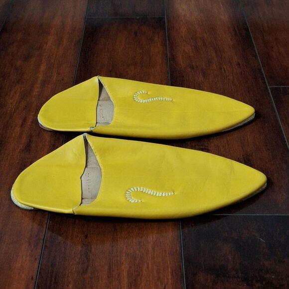 Yellow Leather Men\'s Loafers main image 5